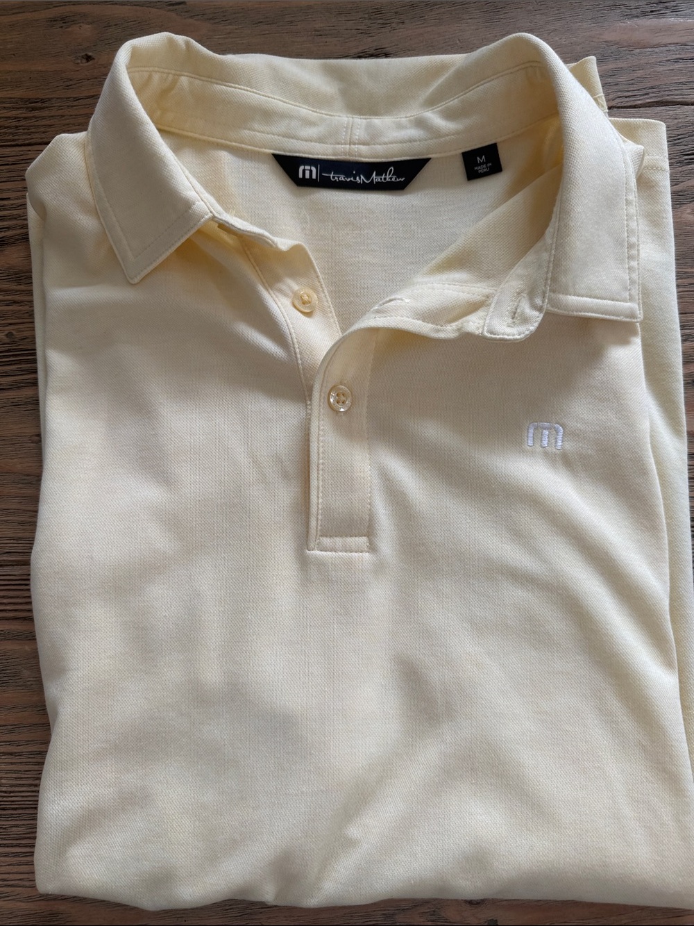 Travis Mathew Men's Polo Shirt - soft yellow